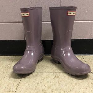 Purple hunter boots